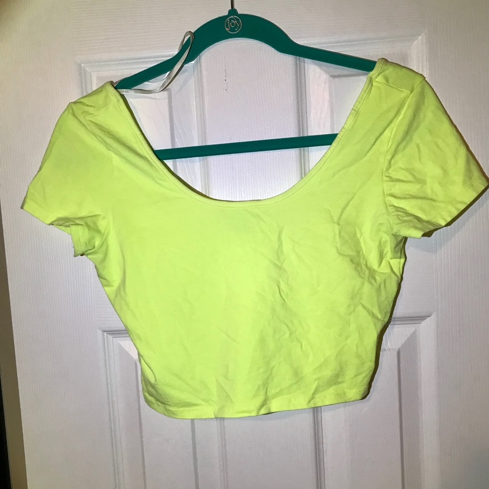 Neon Yellow Crop Top